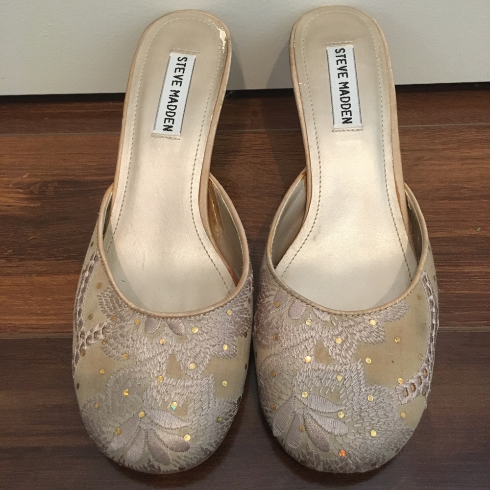 Steve Madden Heels with Floral Designs